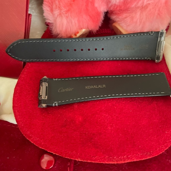 Cartier Black Leather Watch Strap 21 x 18 115m x 90m BDI - Picture 6 of 9